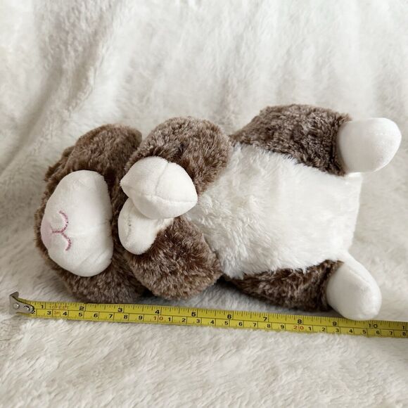 Walmart Sitting Brown White Bunny Rabbit 10” Plush Stuffed Animal Easter Spring - Picture 5 of 5